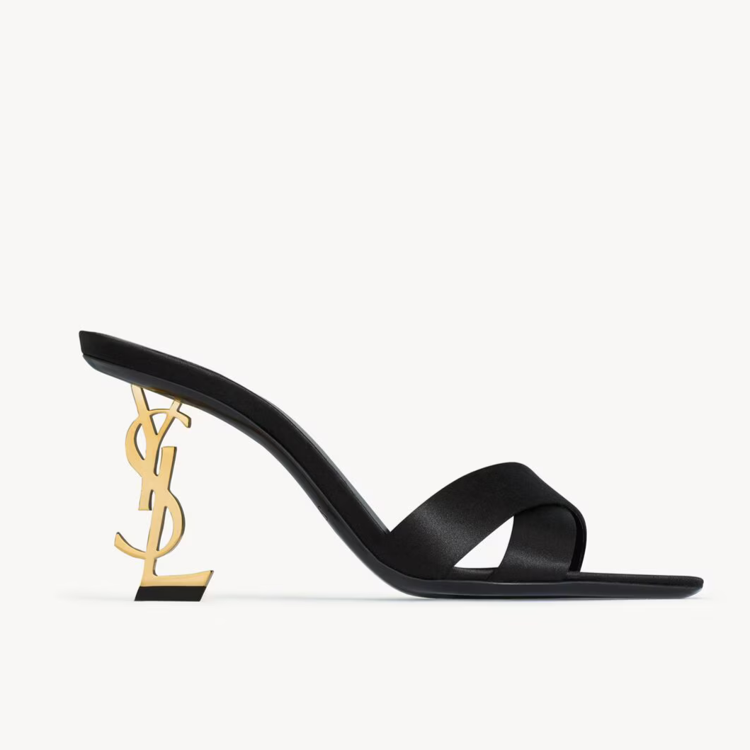YSL Opyum Mules in Satin Crepe ( Original Box )