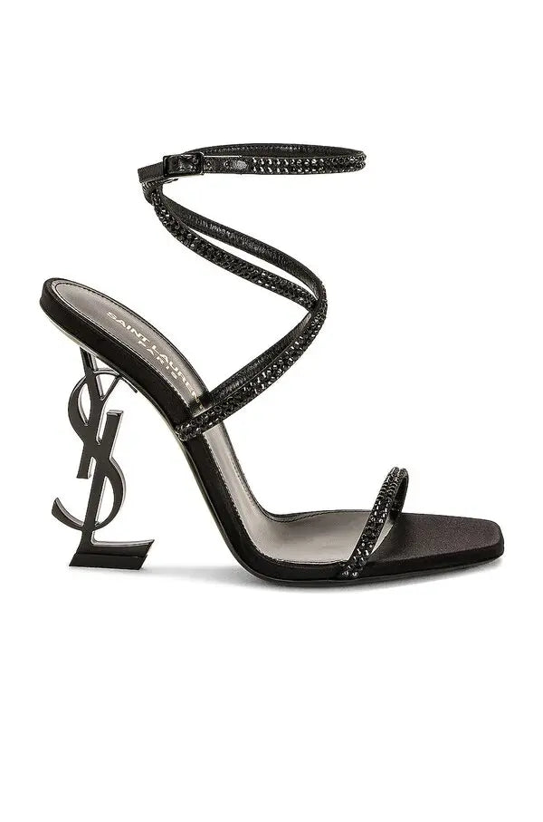 YSL Opyum Crystal Stiletto Heels