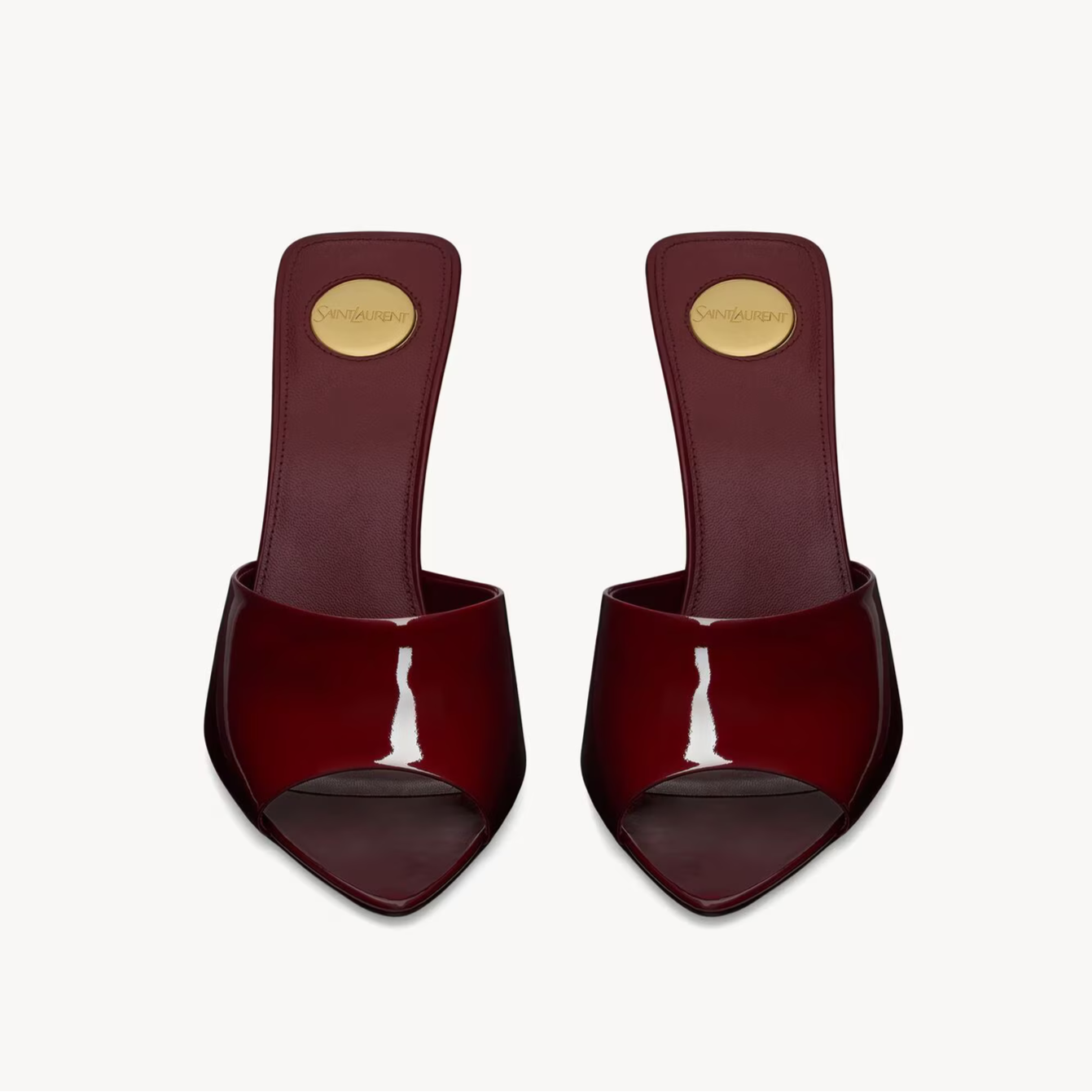 YSL Opyum Mules in Grenade Shade