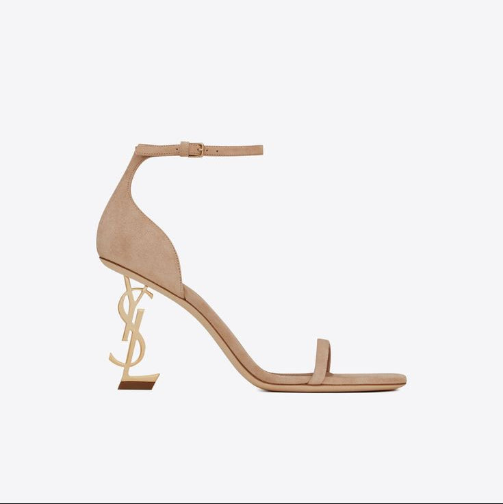 YSL SAINT LAURENT HEELS TAN