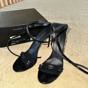 YSL Opyum Heels Black Crystal Stiletto
