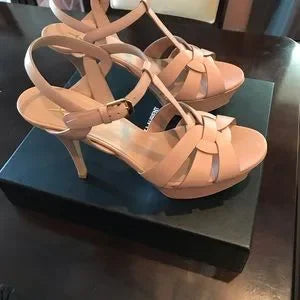 YSL CREAM BLOCK HEELS Pakistan